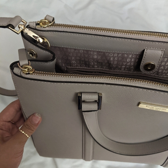 Kate Spade Saffiano Double zipper Satchel - Picture 2 of 7